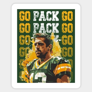 Aaron Rodgers Go Packers! Sticker